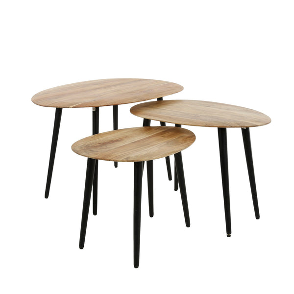 Salontafel Esther | Set Van 3 | Naturel Acaciahout