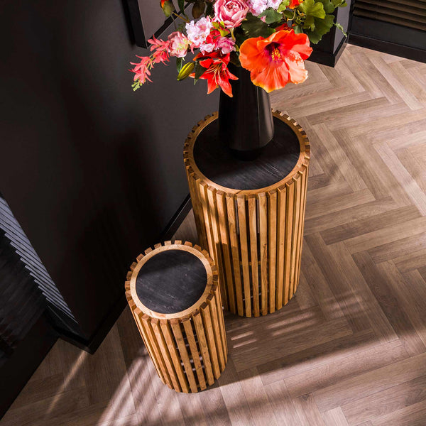 Bloemzuil Slate Set | Acacia Leisteen