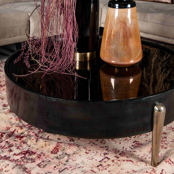 Salontafel Mirror | Zwart Aluminium