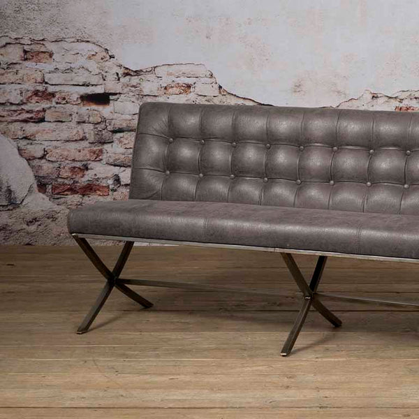 Eetkamerbank Barcelona | Fabric Cherokee Grijs