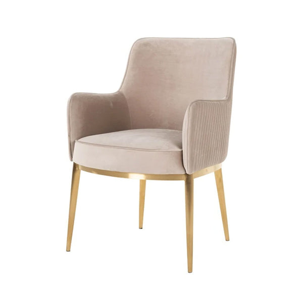 Eetkamerstoel Breeze | Khaki Velvet | Brandvertragend