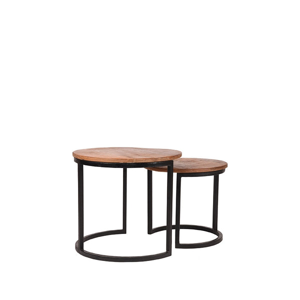 Salontafel Set Duo | Naturel Mangohout